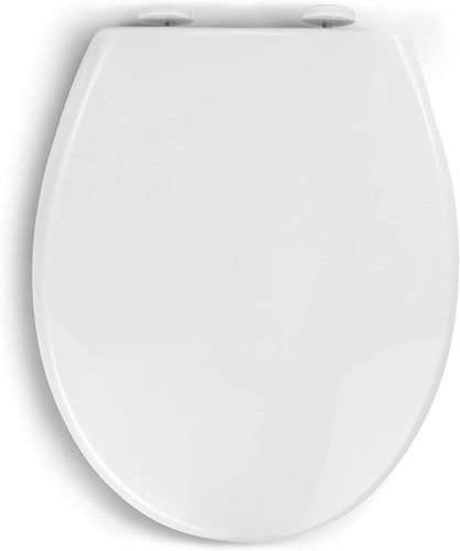 Soft close white toilet seat - toilet,