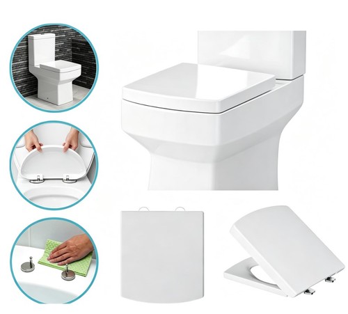 Luxury square toilet - toilet, seat