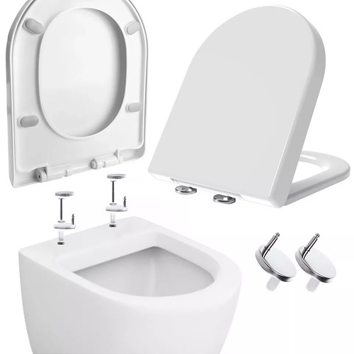 Luxury shape toilet seat - d-shape,